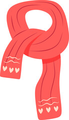 Winter Scarf Illustration