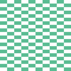 Mint checkerboard seamless pattern. Vector background.