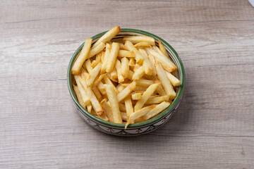 Frites française dans un bol