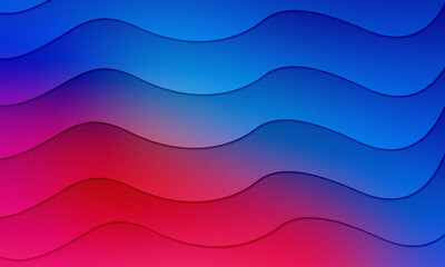 Red And Blue Wavy Layers Gradient Abstract Background Creative Presentation