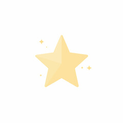 Soft Pastel Gradient Shining Star Decoration Icon Simple and Minimalist