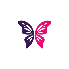 Two-Tone Butterfly Logo