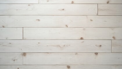 Fototapeta premium Light whitewashed oak planks form a textured, warm background. This natural wood grain surface offers a clean, bright, and rustic aesthetic for interiors. Soft finish adds subtle elegance.