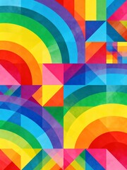 Obraz premium abstract colorful geometric background