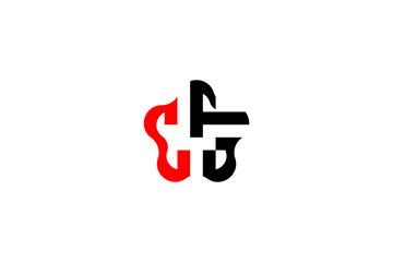 Industrial Gear Wrench Logo Design – Red Black Mechanical Symbol for Repair, Tools, Engineering