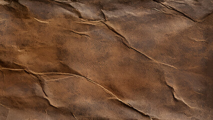 Dark brown recycled craft paper texture background. Pattern rough smooth old vintage page for surface design. Cardboard with copy space for text letter.