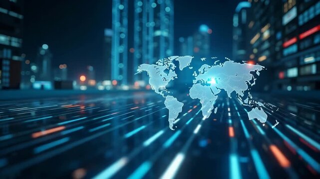 Supply chain analysts mapping logistics under tariff adjustments across regional corridors integrating cost models and regulatory compliance benchmarks in  Photo Stock  Concept  and empty space on the