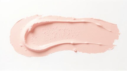 Pink Creamy Swatch on White Surface - Texture and Color.