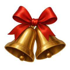 christmas bells isolated on white