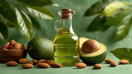 Products containing Omega-9: olive oil, avocado, almonds