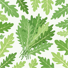Arugula Leaves Pattern.