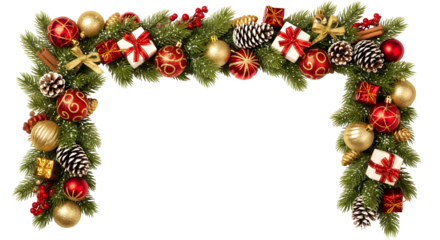 A cherished holiday moment a joyful child on Santa Claus's lap, next to a festive Christmas tree adorned with gifts, embodying the magic and wonder of the season