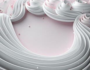 Reference Image　白とピンクのかわいい背景素材
