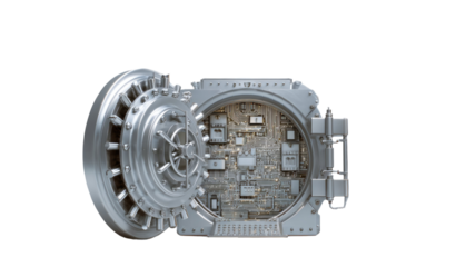 car engine isolated on white background