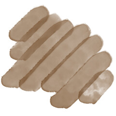Brown watercolor brush strokes arranged diagonally across a white background, creating an abstract pattern.