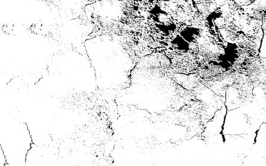 Black and white is grunge background. Abstract monochrome texture. Pattern of scratches, paint and stains.