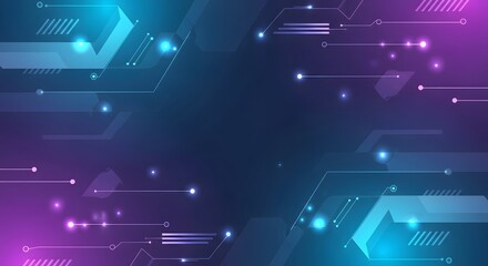 Abstract blue technology background with futuristic lines and light design for web and digital communication