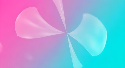 Fototapeta premium Modern Abstract Background with Smooth Pink and Blue Gradient and Dynamic Swirling Light Shapes