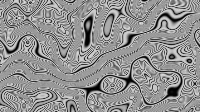 10 seconds of monochrome moire pattern seamless looping animation screensaver hd video 