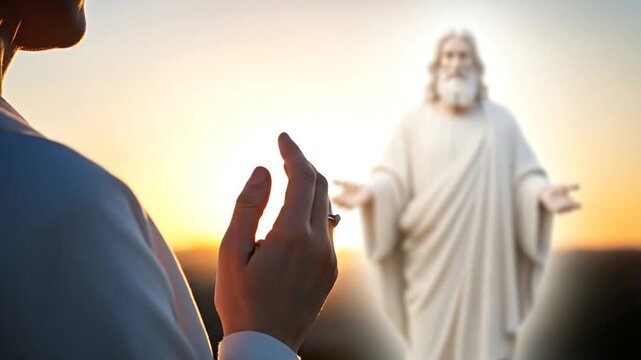 Woman's hands make a wish to God, seeking hope, faith, and divine intervention