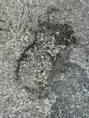 footprint in the sand