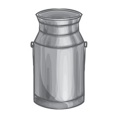Milk Container Hand Drawn Vector Illustration