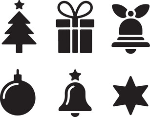 


    Christmas set of icons vector illustration.
