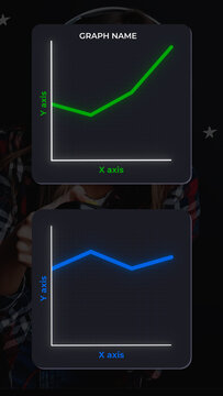 Mini Line Graph For Data Analytics And Trends Forecast