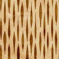 Striped background, aquarelle seamless pattern, brown and beige