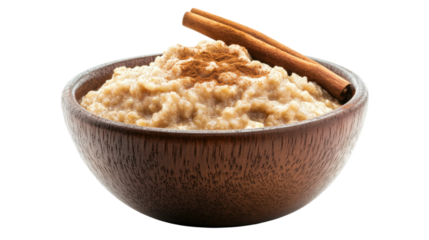 Healthy Bowl with Rice Pudding Cereal with Cinnamon Spice Garnishment Dessert Lunch