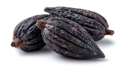Tonka bean isolated on white background