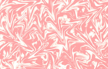 Illustration of salmon pink and white liquid texture for abstract background © jobi_pro