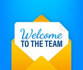 Sending a welcome message to a new team member