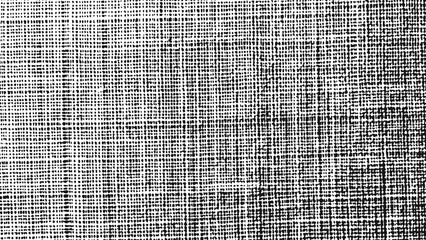 Vector fabric texture with distressed weaving pattern and grunge halftone effect for abstract background design