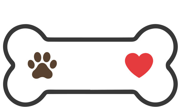 dog bone vector illustration