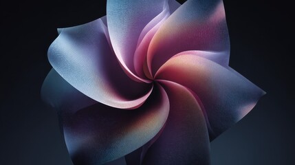 Abstract Colorful Swirl Pattern with Soft Gradient and Flowing Shape