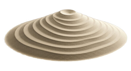 Naklejka premium Shell with concentric textured ridges, beige color on a dark background