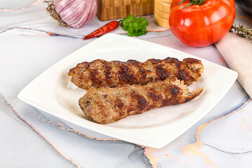 Beef kebab minced meat shashlik
