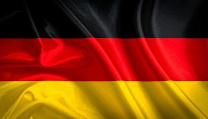 Obraz premium Germany flag with black, red, gold horizontal stripes; symbol of unity and democracy.