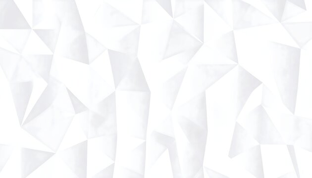 Abstract white polygonal shape on a textured bright backdrop