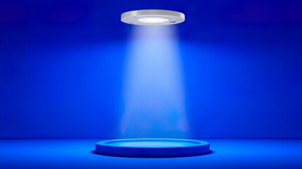 An Abstract Background Concept with Blue Technological Light Rays Shuttling: Dynamic Futuristic Blue Tech Light Abstract Background for Digital Designs & Tech Branding