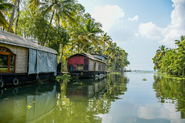 Kerala backwaters and houseboat in Kumarakom is a top tourism attraction of India
