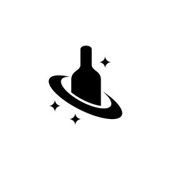 C-Bottle Logo Design Element