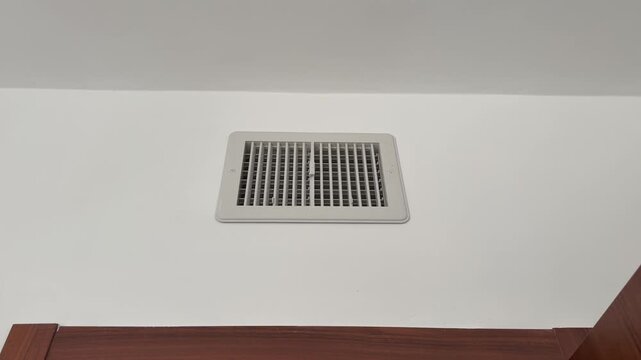 outlet from the central air conditioner into the room