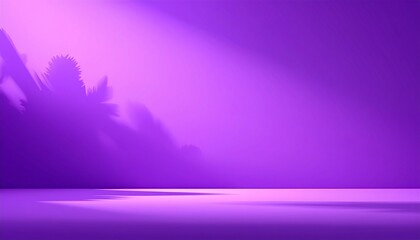 Purple gradient background with blurry outlines