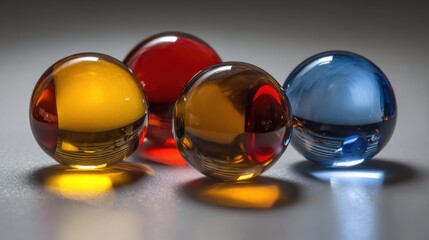 Collection of Colored Spheres with Anti-Reflective Coating for Optical Health and Vision Care
