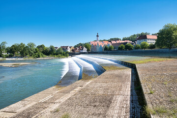 Fototapeta premium schöne Kaskaden , Wasserfall in Landsberg/Lech