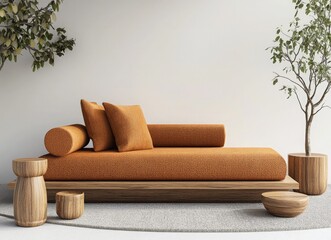 modern living room with sofa