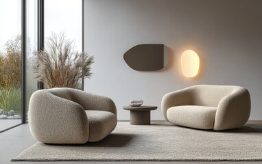 modern living room with sofa