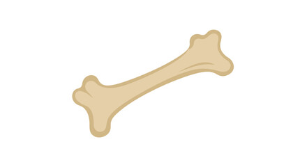 Cartoon depiction of a bone specimen in light brown color against white backdrop
